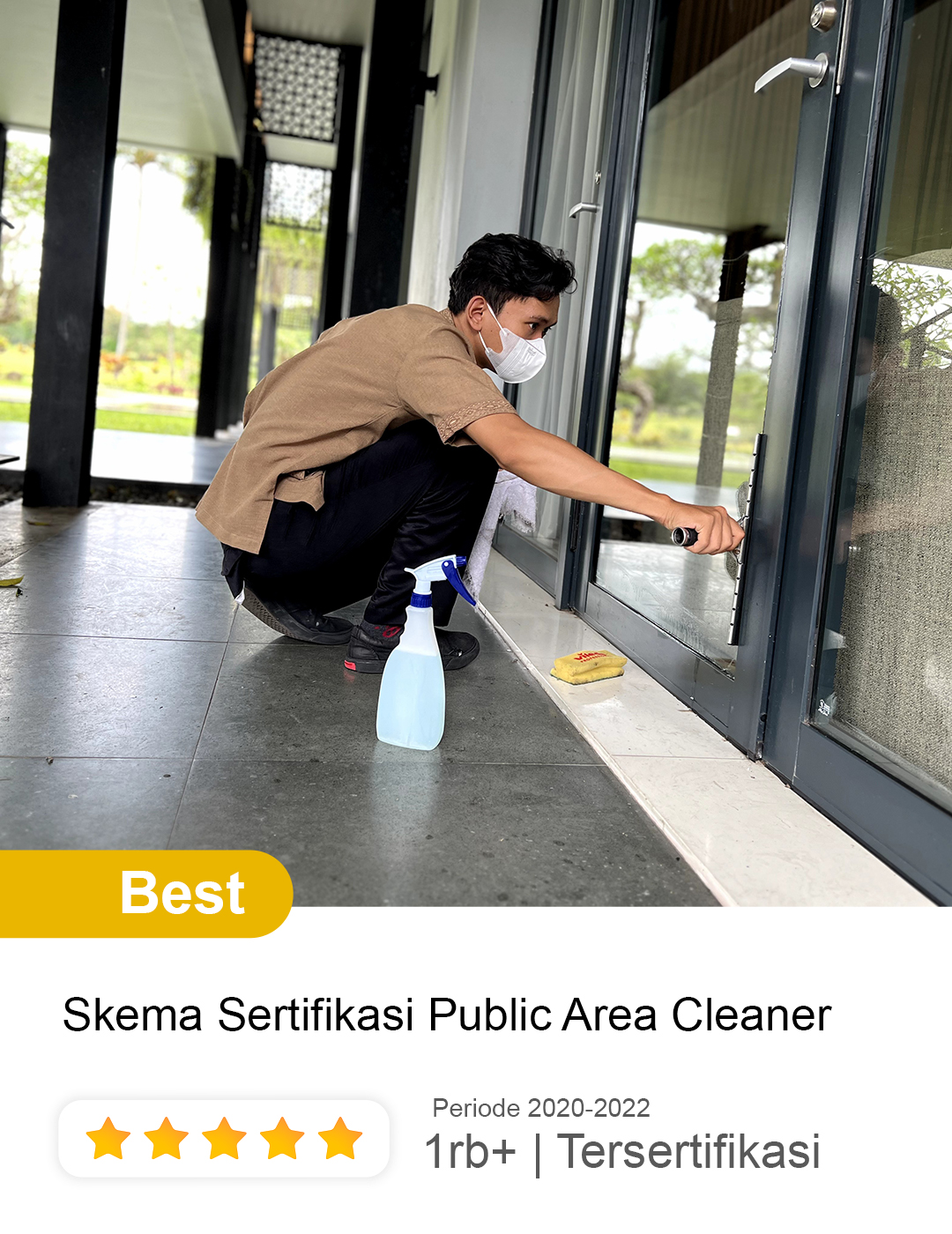 sertifikasi public area cleaner