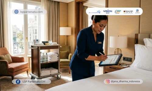 Menjaga Standar Kebersihan: Kontrol Kualitas Kamar oleh Room Attendant