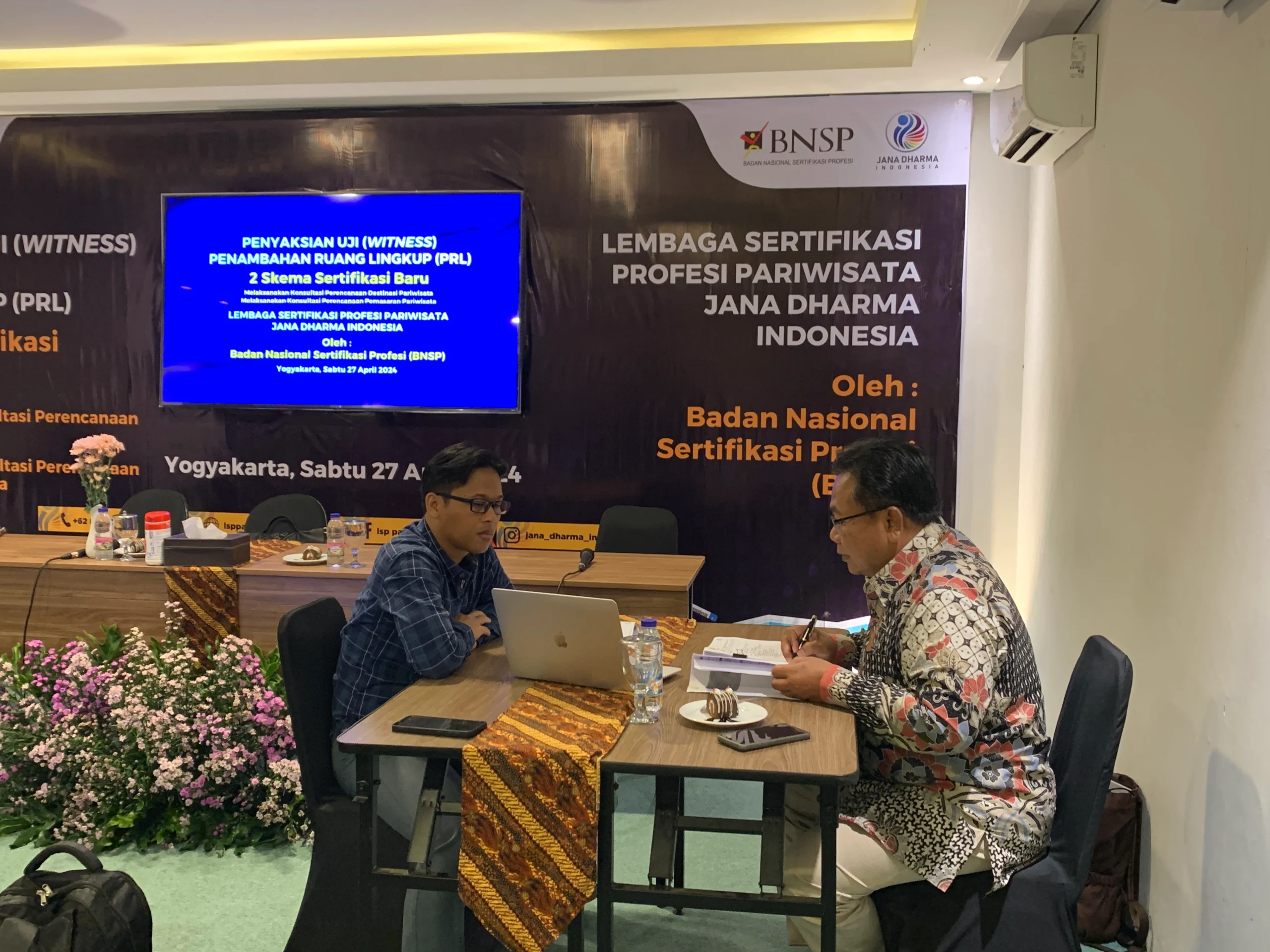 Master asesor melakukan pengujian skema baru