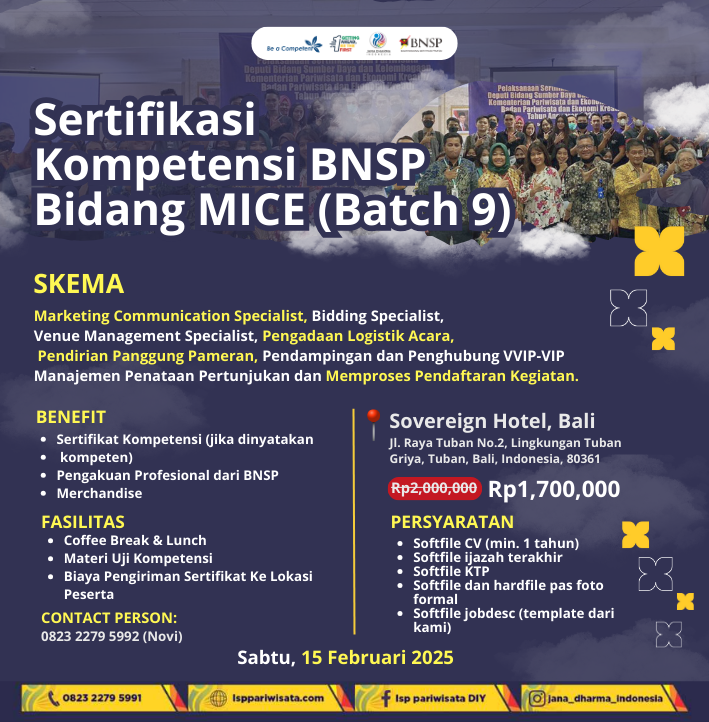 Sertifikasi Event Organizer di Bali 2025