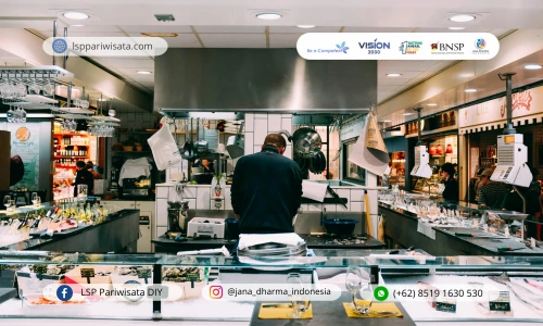 sertifikasi food production LSP Pariwisata JDI untuk chef, bartender, commis pastry, dan lainnya