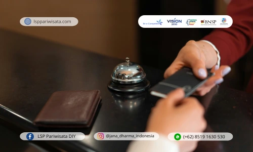 sertifikasi front office atau sertifikasi resepsionis dari LSPP JDI terbaik di indonesia