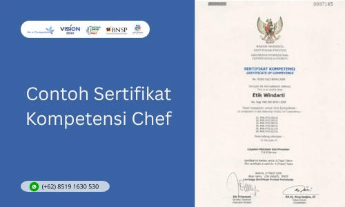 Contoh Sertifikat Kompetensi Chef BNSP