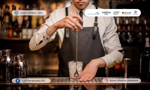 Sertifikasi Bar Person untuk karir bartender, bar restoran, dan sejenisnya dari LSPP JDI